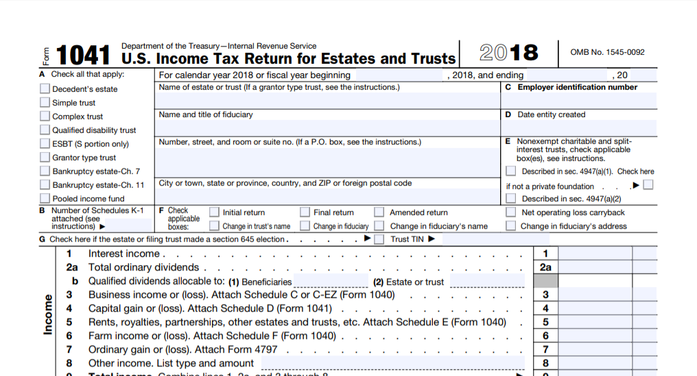 Trust And Estate Income Tax Preparation In San Diego